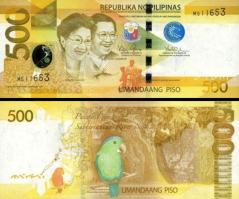 *500 Piso Filipíny 2010-2020, P210 UNC - Kliknutím na obrázok zatvorte -